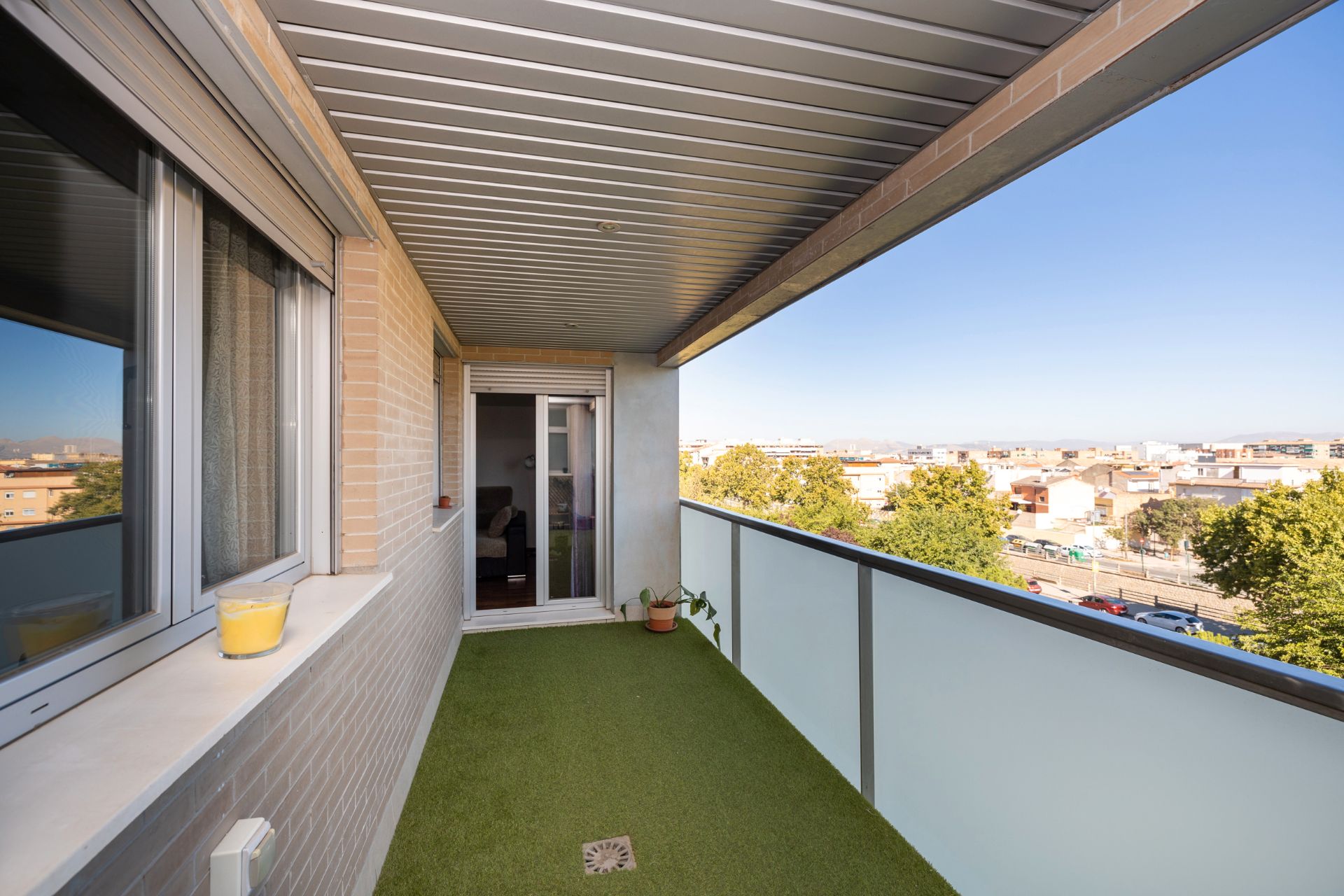 Balcony of Flat for sale in  Granada Capital  with Air Conditioner, Heating and Parquet flooring