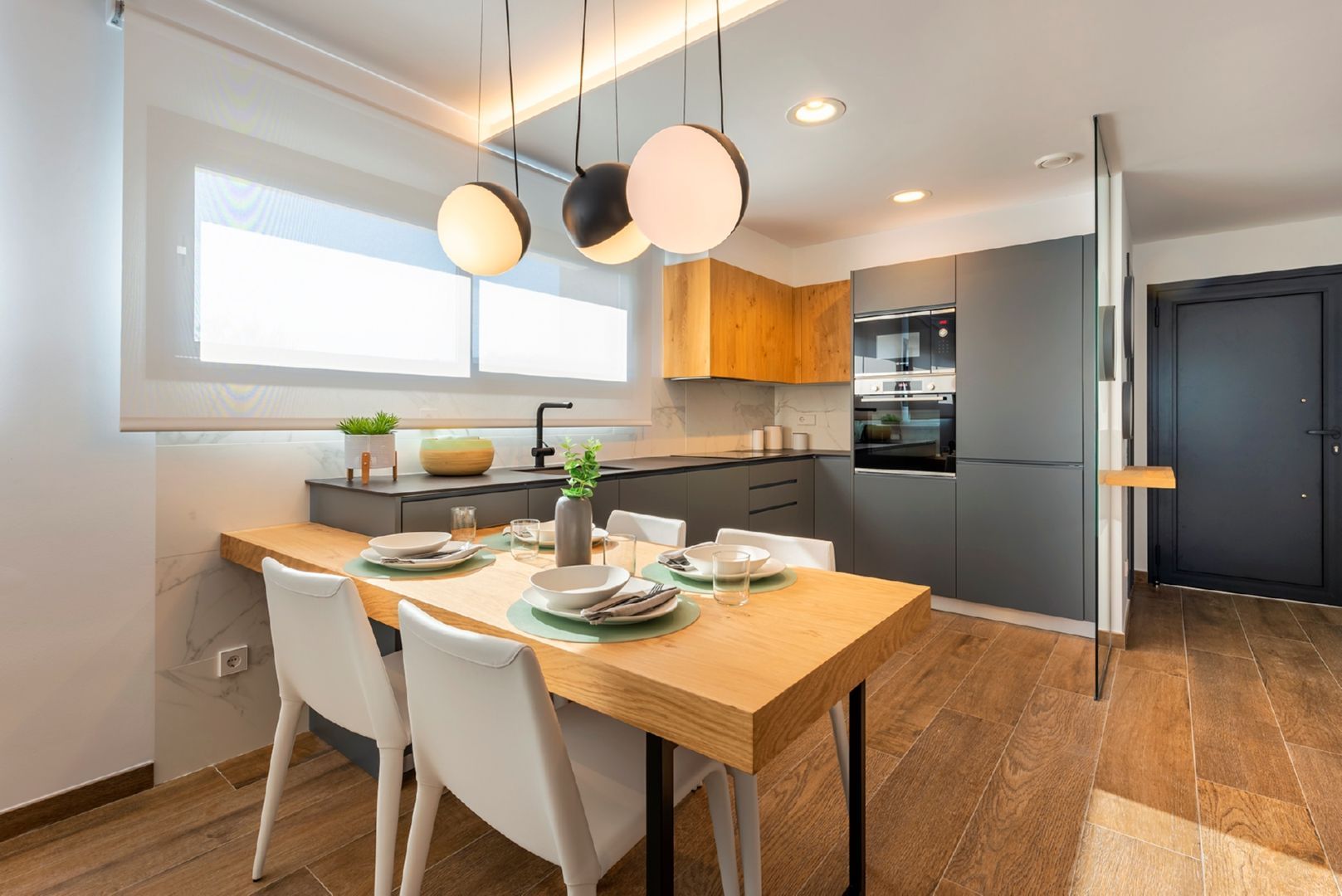 Cuina de Apartament en venda en Benitachell / El Poble Nou de Benitatxell amb Aire condicionat, Calefacció i Jardí privat