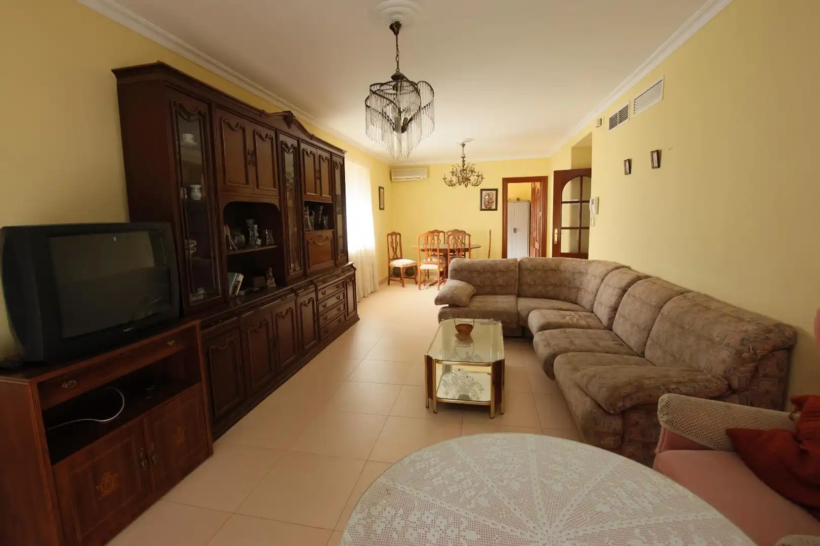 Sala de estar de Casa o chalet en venta en Montijo con Aire acondicionado, Calefacción y Terraza