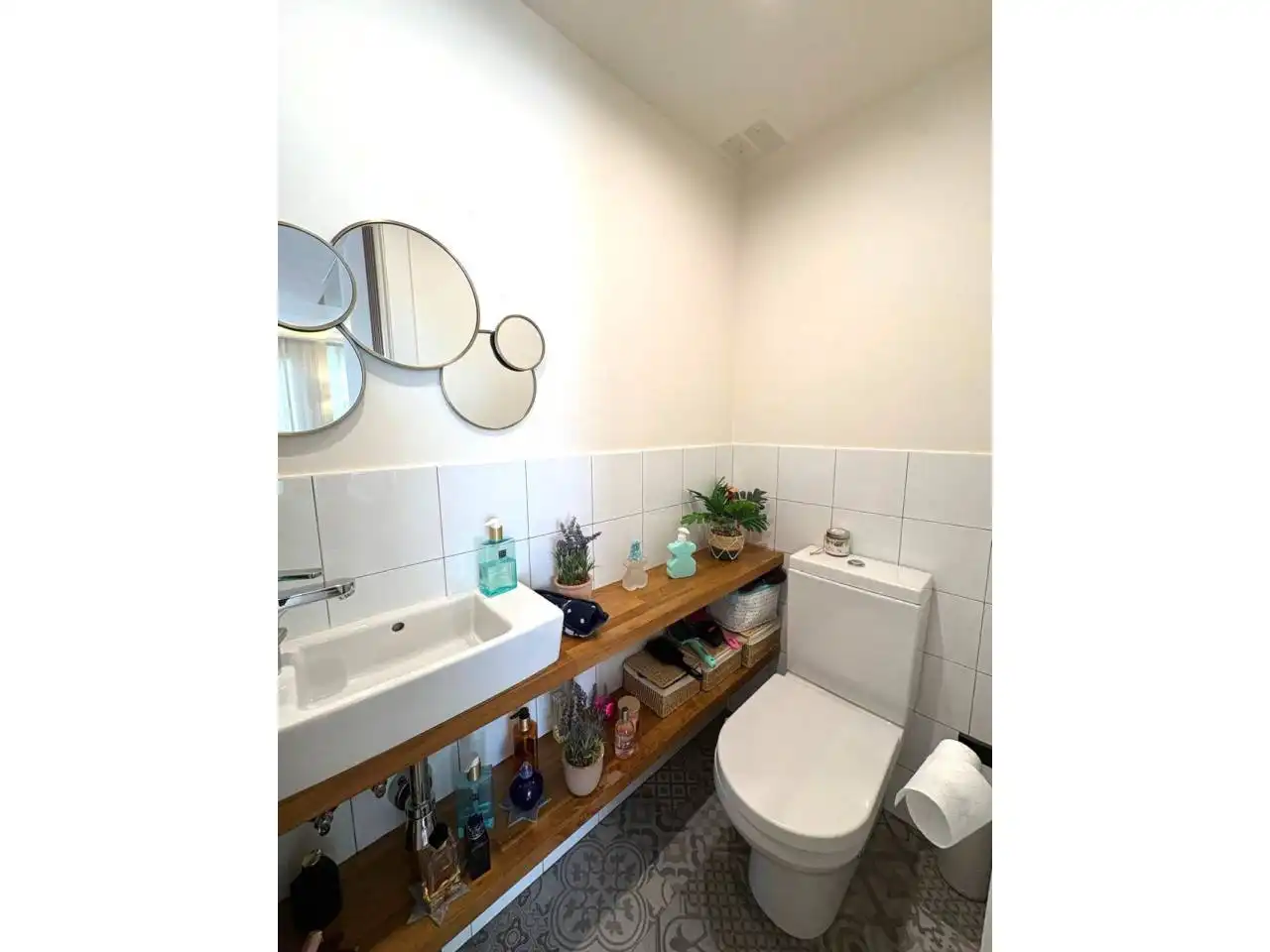 Baño de Casa adosada en venta en Sant Cugat del Vallès con Aire acondicionado, Calefacción y Parquet