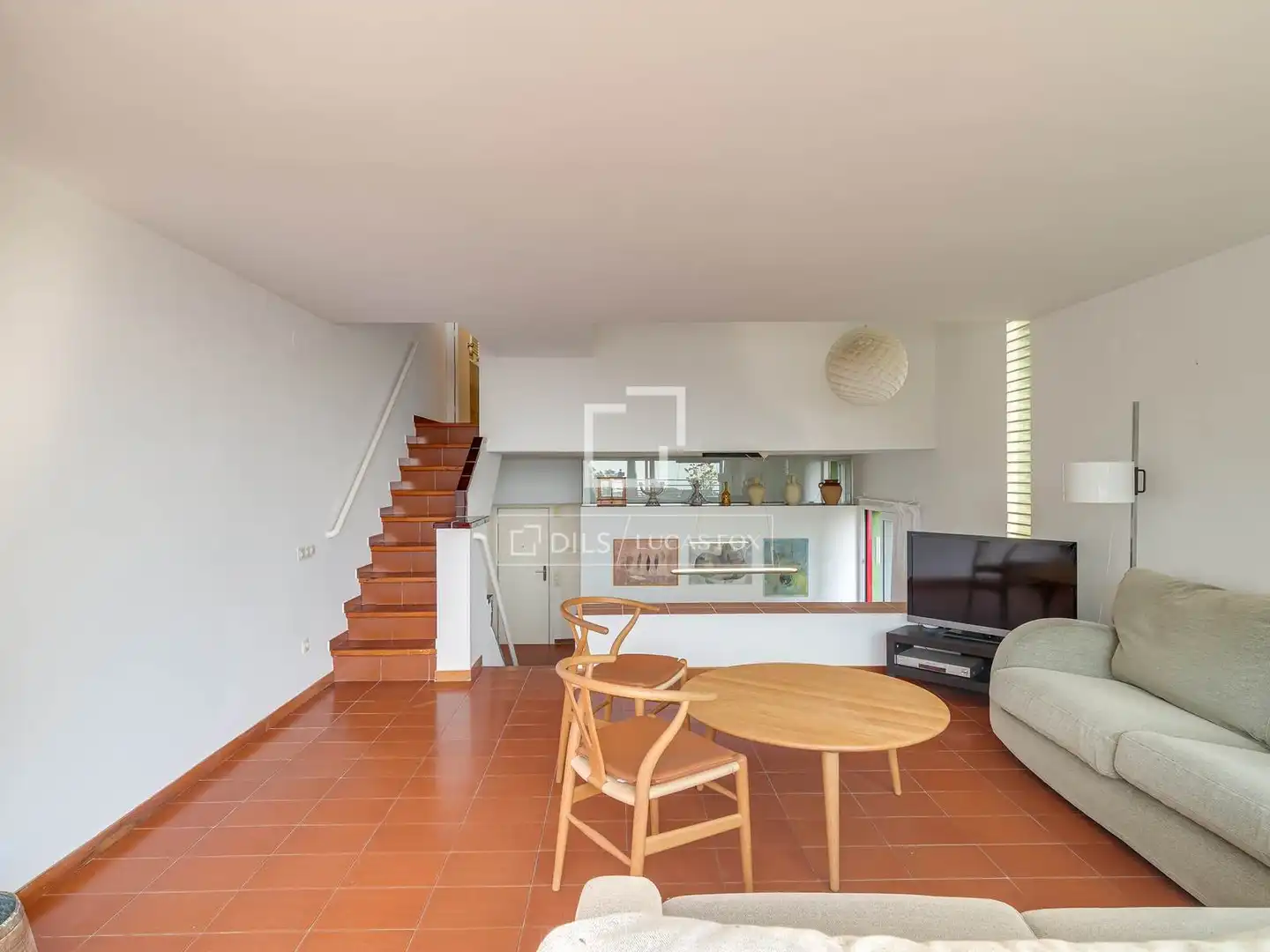 Sala de estar de Casa o chalet de alquiler en Barcelona con Aire acondicionado, Calefacción y Jardín privado