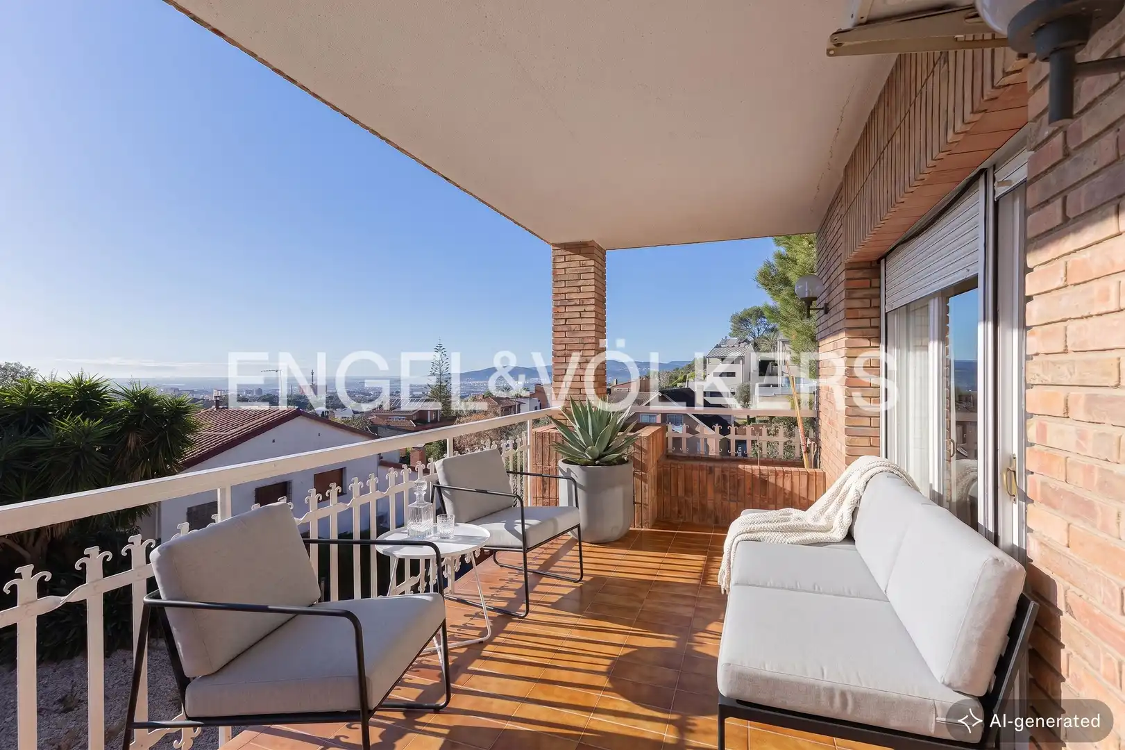 Terraza de Casa o chalet en venta en Sant Just Desvern con Aire acondicionado, Calefacción y Jardín privado