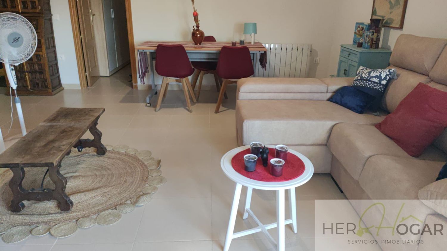 Wohnzimmer von Wohnung miete in Malagón mit Klimaanlage, Heizung und Terrasse