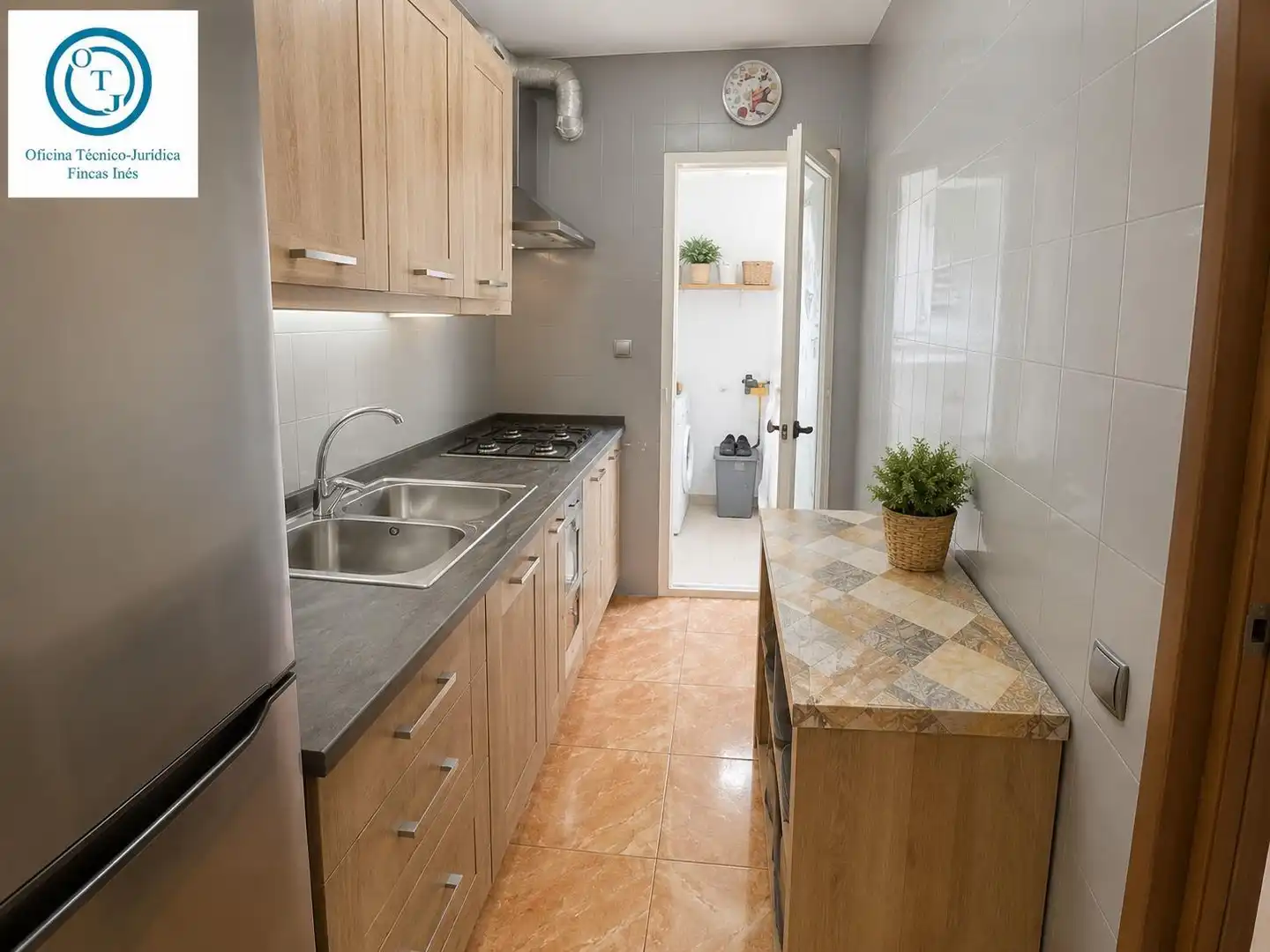 Küche von Wohnung zum Verkauf in Mollet del Vallès mit Klimaanlage und Balkon