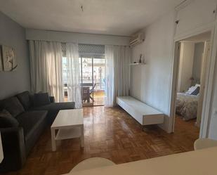 Bedroom of Apartment to rent in  Madrid Capital  with Air Conditioner, Terrace and Furnished