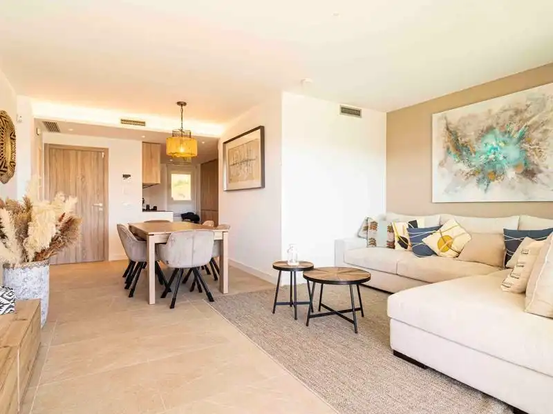 Living room of Flat for sale in Mijas  with Air Conditioner, Heating and Private garden