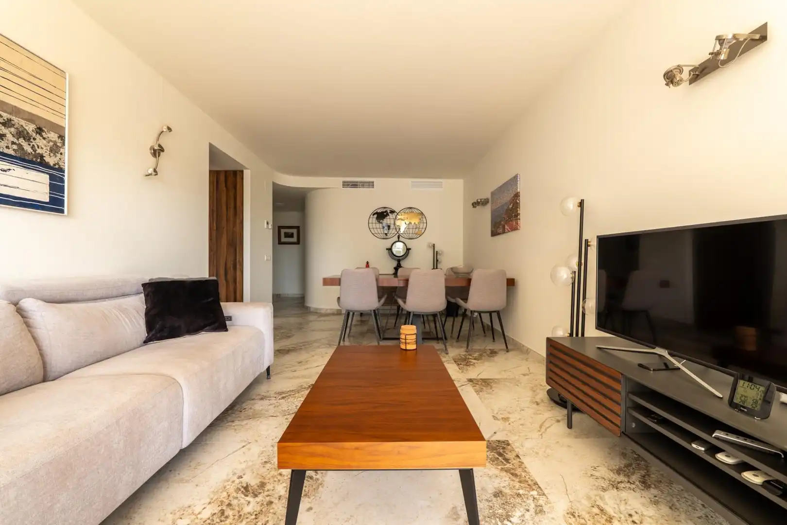 Living room of Flat for sale in Castell d'Aro, Platja d'Aro i s'Agaró  with Air Conditioner, Heating and Terrace