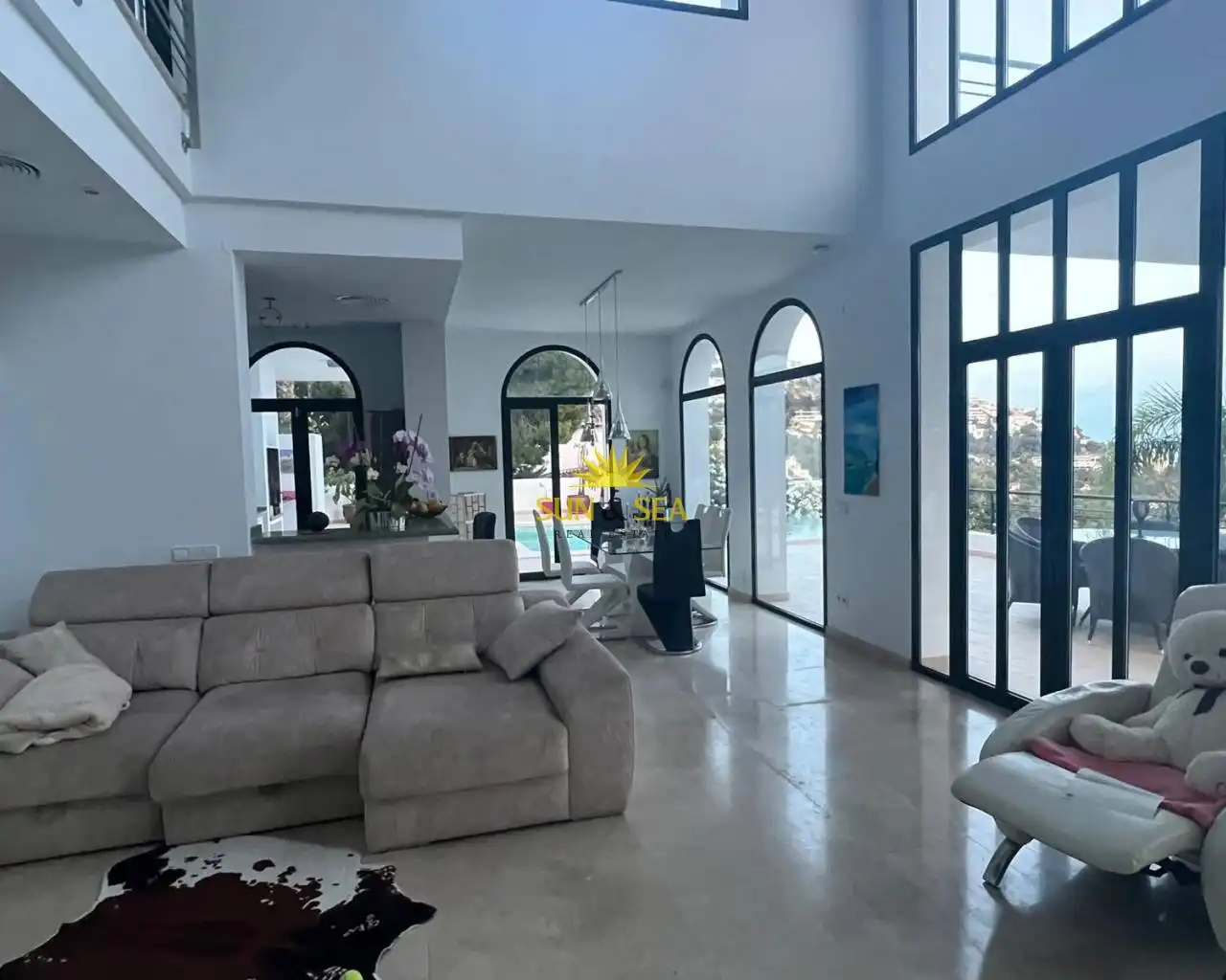 Living room of Houses for rent in Altea  with Air Conditioner, Private garden and Terrace