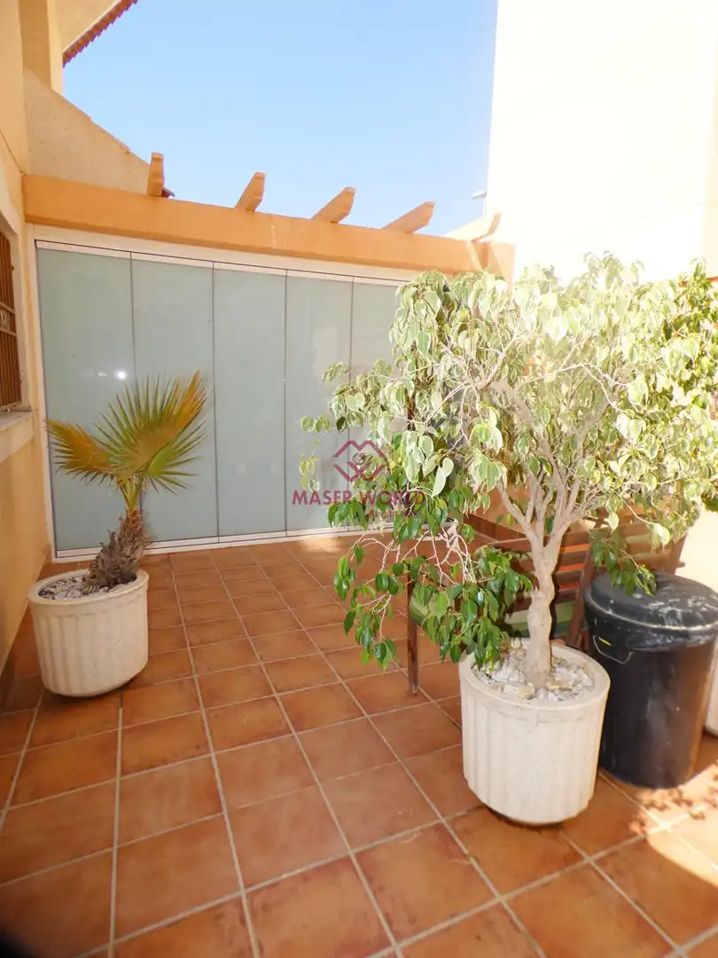 Terrace of Duplexes for sale in Mazarrón  with Air Conditioner, Private garden and Terrace