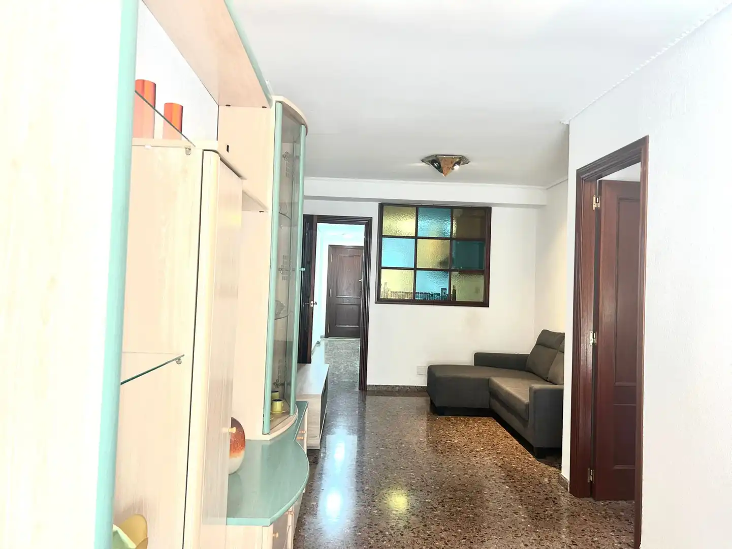 Sala de estar de Piso de alquiler en Aldaia con Aire acondicionado, Terraza y Amueblado