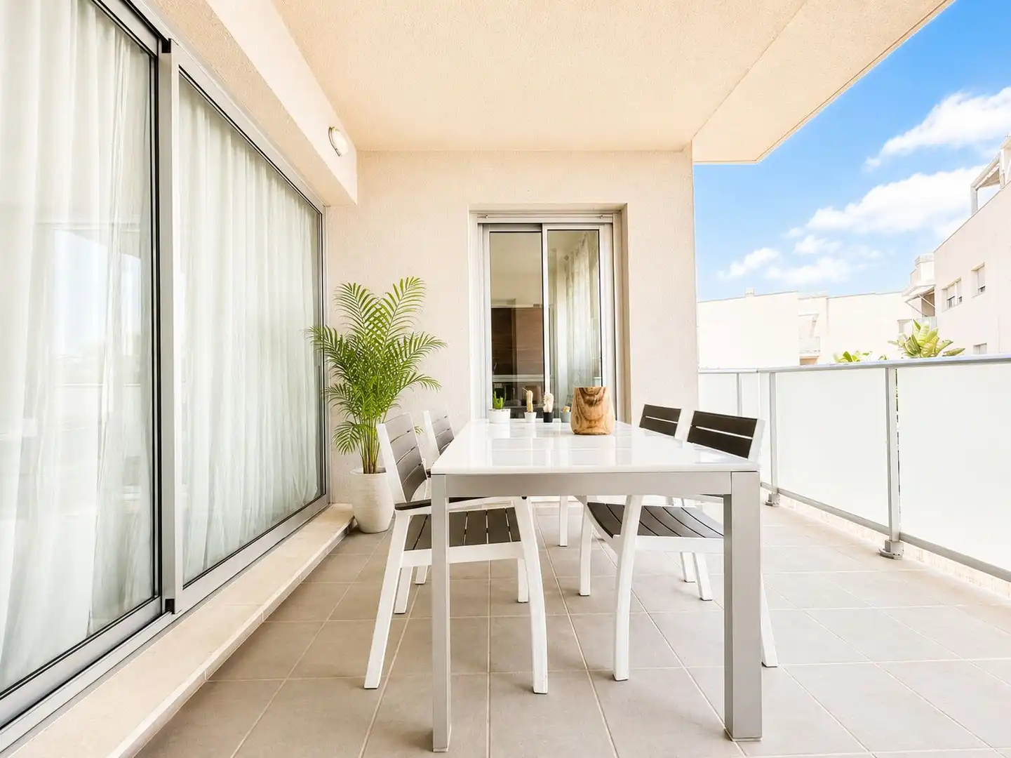 Terraza de Apartamento de alquiler en Jávea / Xàbia con Aire acondicionado, Jardín privado y Terraza