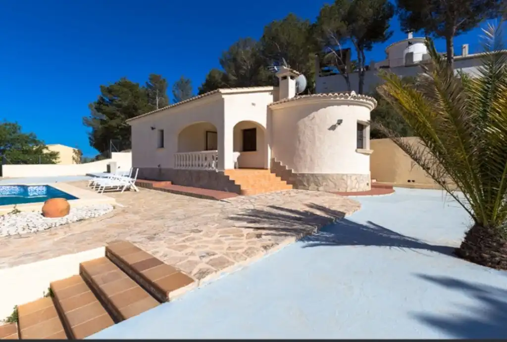 Exterior view of Houses for sale in Calpe / Calp  with Terrace