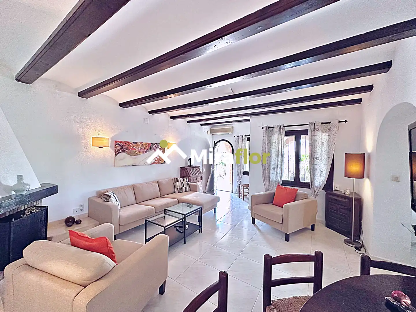 Sala de estar de Casa o chalet en venta en Els Poblets con Aire acondicionado, Jardín privado y Terraza