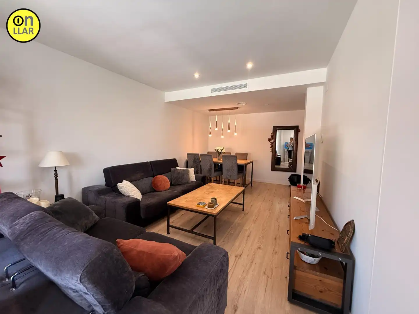 Sala de estar de Piso de alquiler en La Garriga con Parquet, Terraza y Trastero