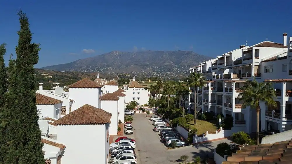 Vista exterior de Àtic en venda en Mijas amb Aire condicionat, Terrassa i Moblat