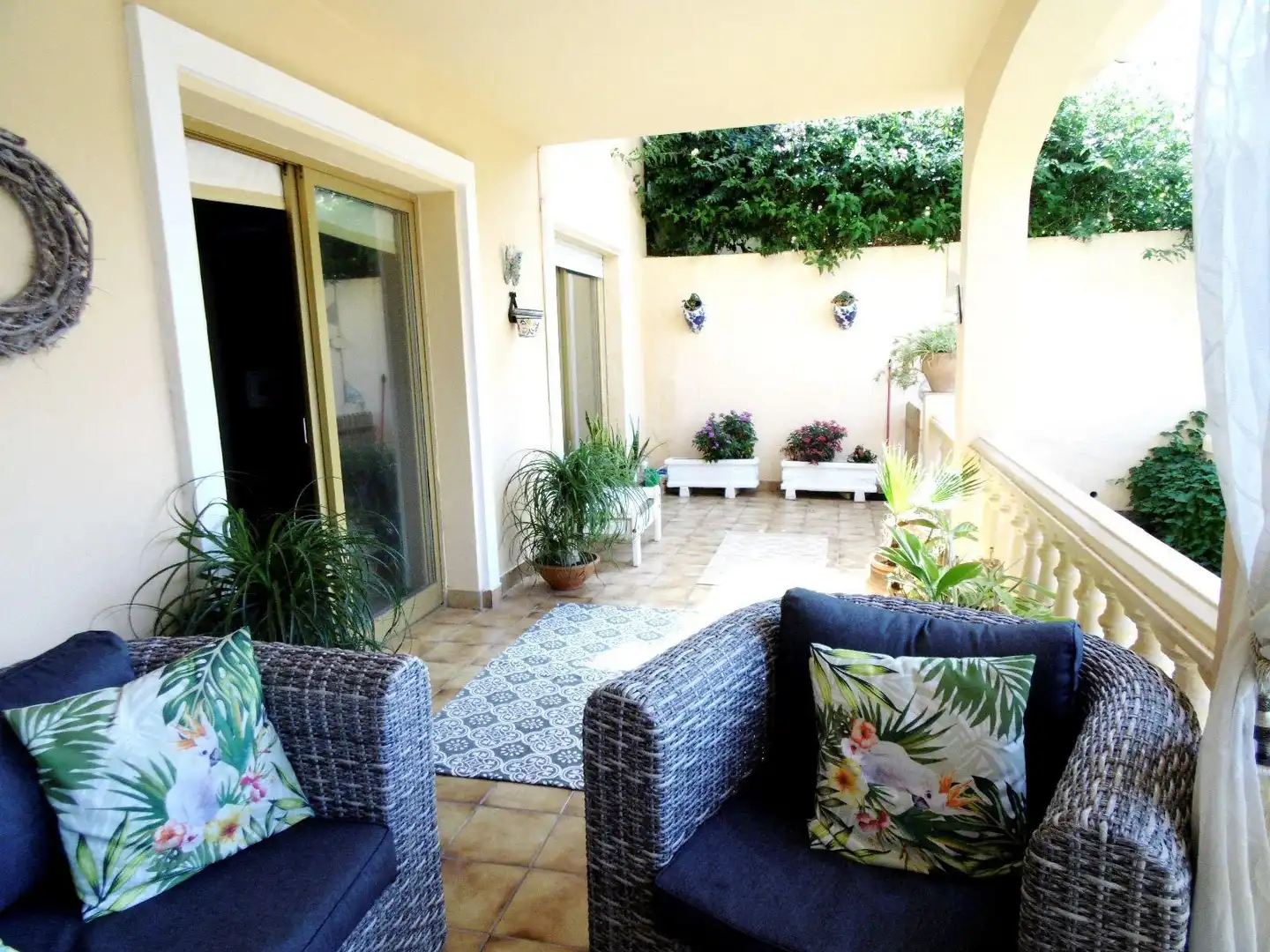 Terrace of Detached homes for sale in Mijas  with Air Conditioner, Heating and Private garden