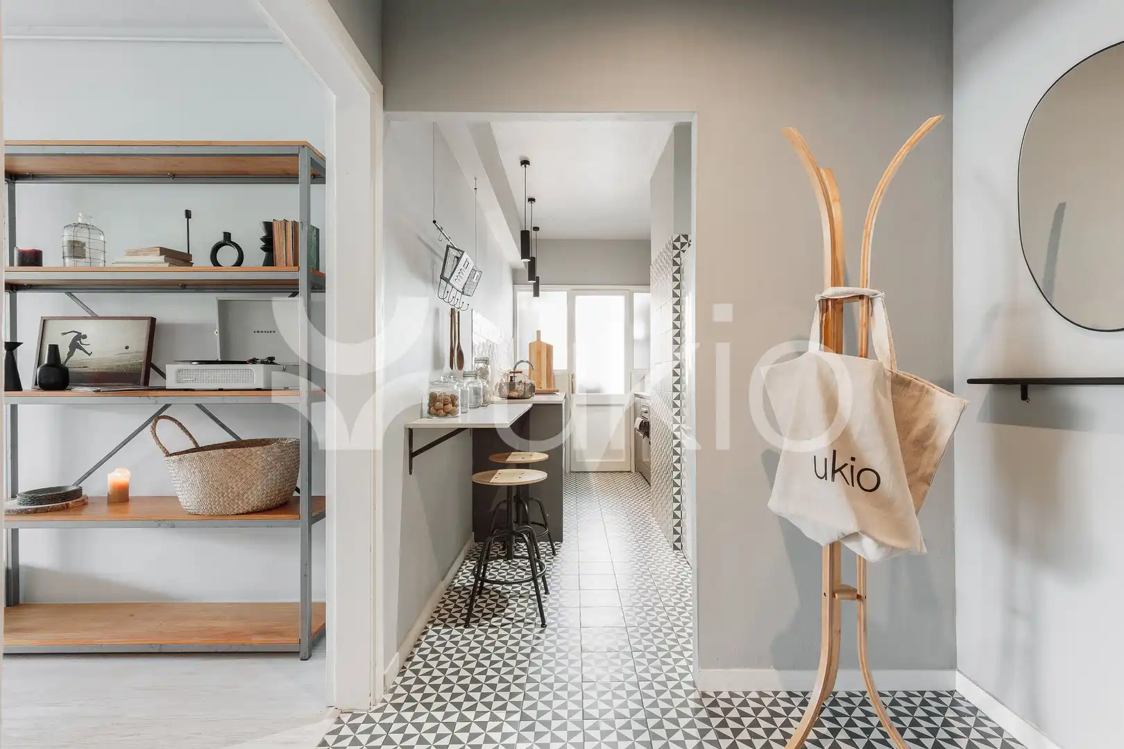Cuina de Apartament de lloguer en Barcelona amb Aire condicionat, Calefacció i Terrassa