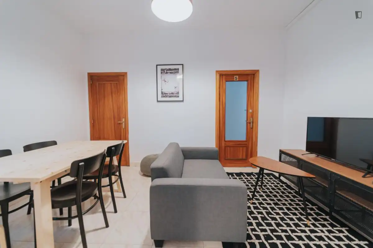 Living room of Apartments for share in Madrid  with Furnished, Oven and Washing machine