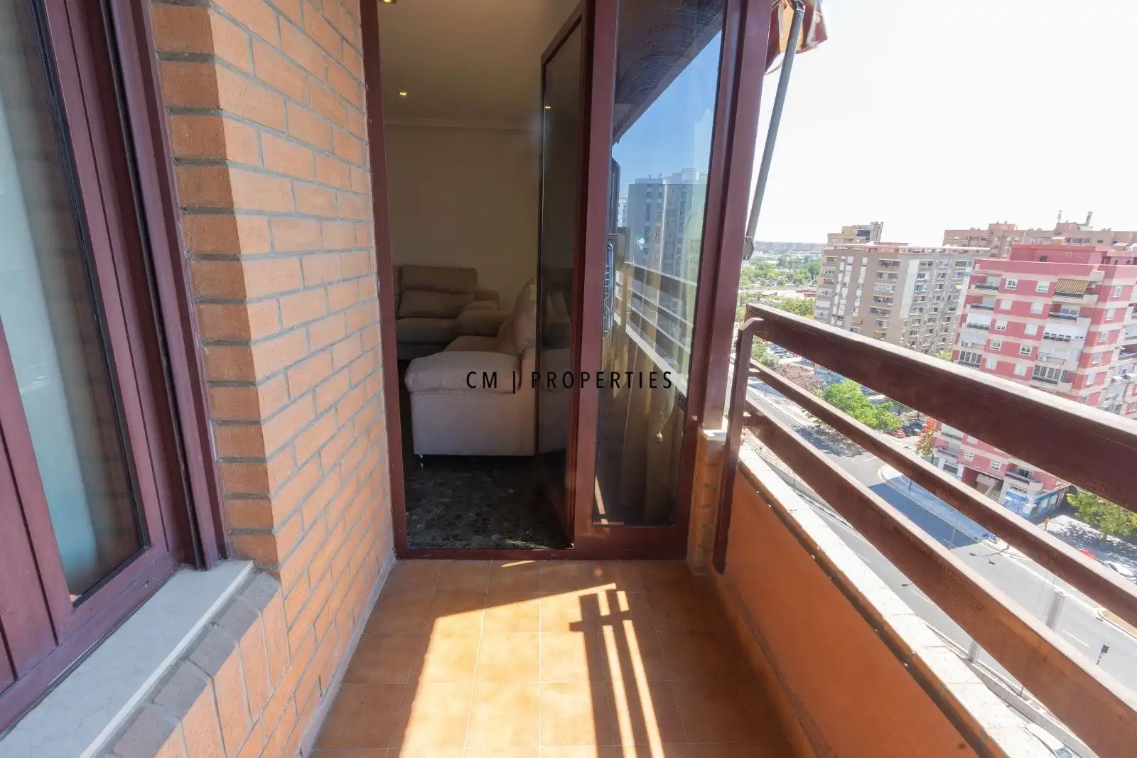 Balcony of Flat for rent in Valencia  with Air Conditioner, Heating and Terrace