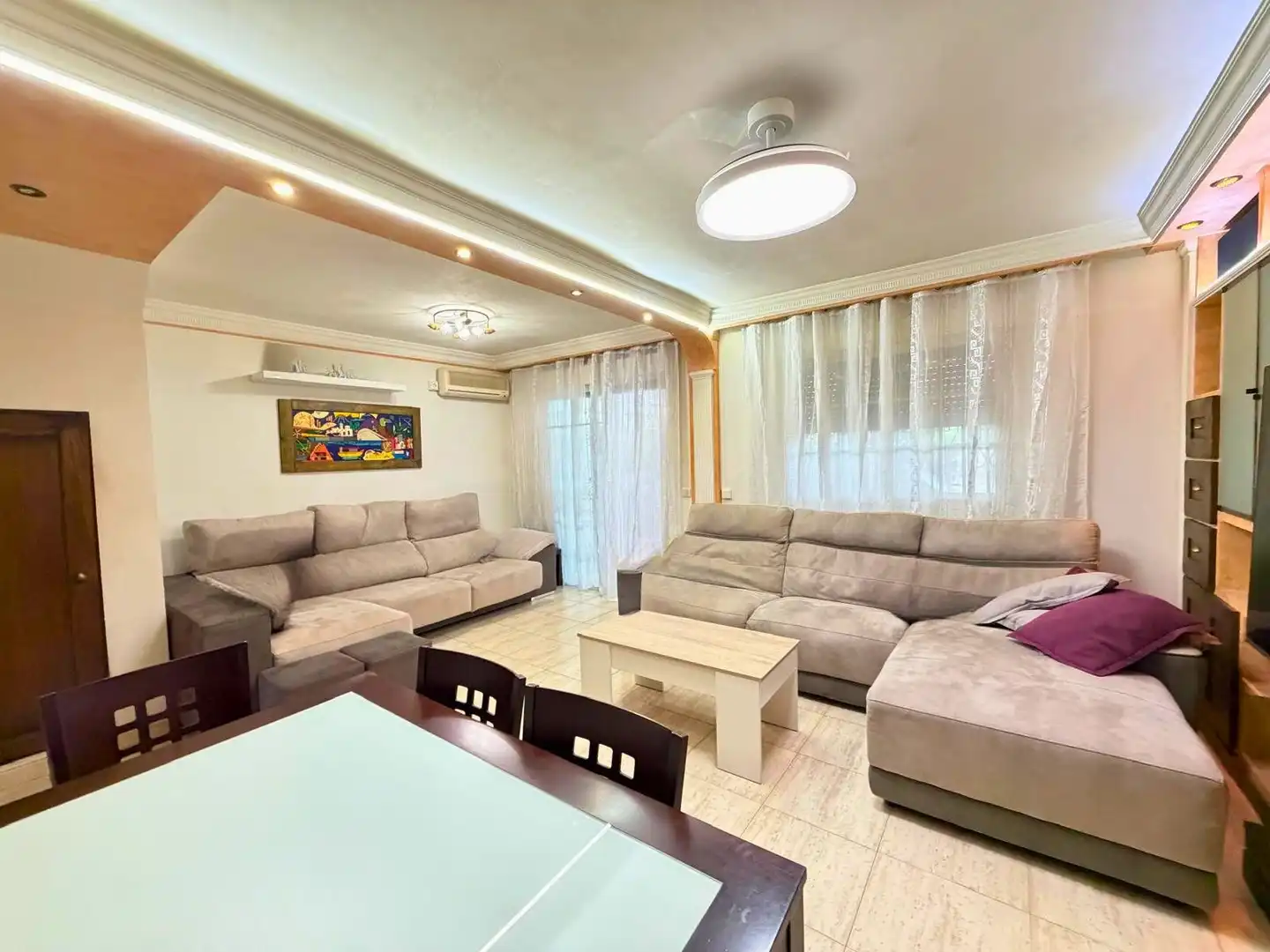 Sala de estar de Casa o chalet en venta en Rivas-Vaciamadrid con Aire acondicionado, Calefacción y Jardín privado