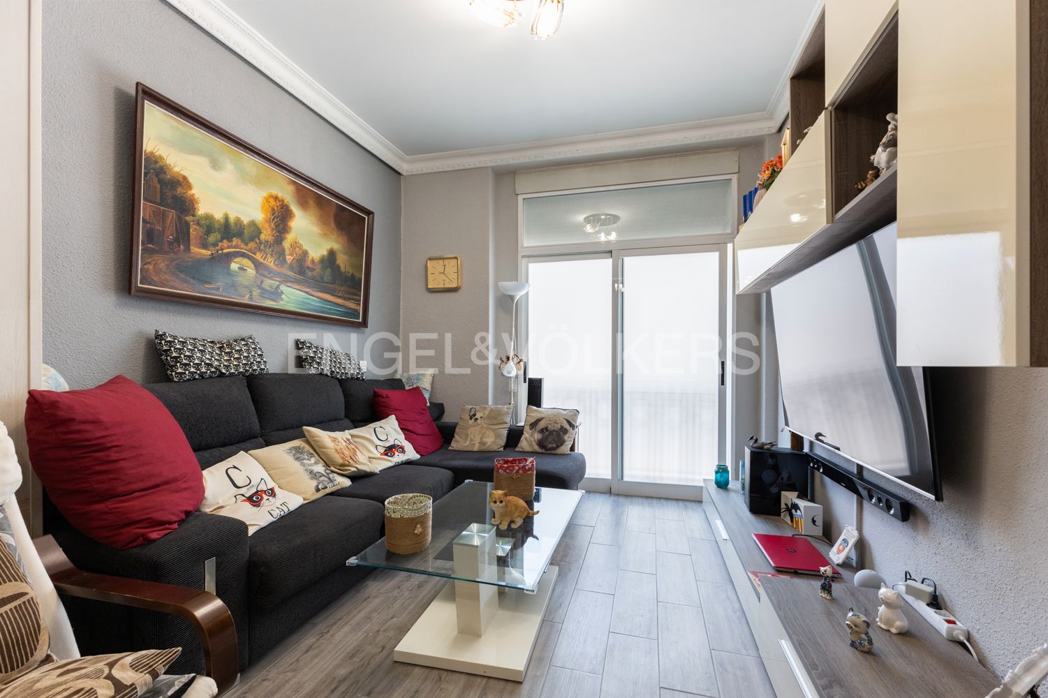 Living room of Flat for sale in  Valencia Capital  with Air Conditioner, Heating and Terrace