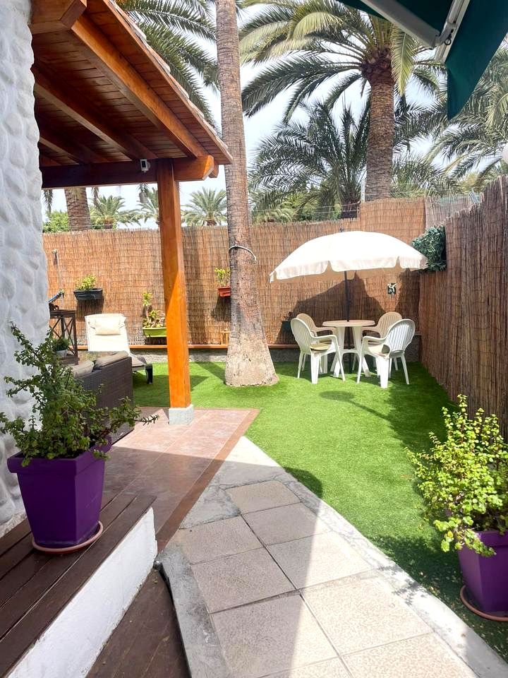 Terrace of House or chalet to rent in San Bartolomé de Tirajana  with Air Conditioner, Private garden and Terrace