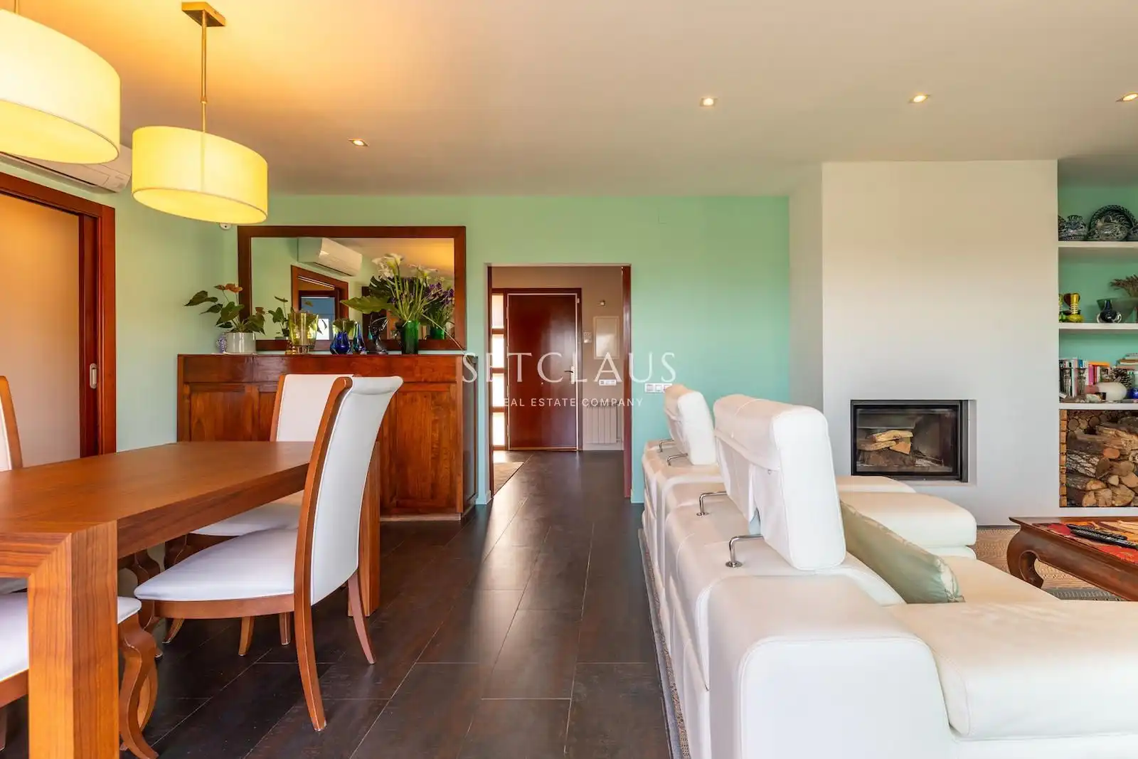 Comedor de Casa o chalet en venta en Vilanova del Vallès con Aire acondicionado, Calefacción y Jardín privado