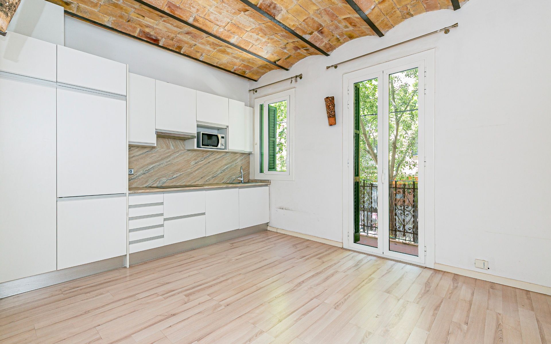Kitchen of Flat for sale in  Barcelona Capital  with Balcony