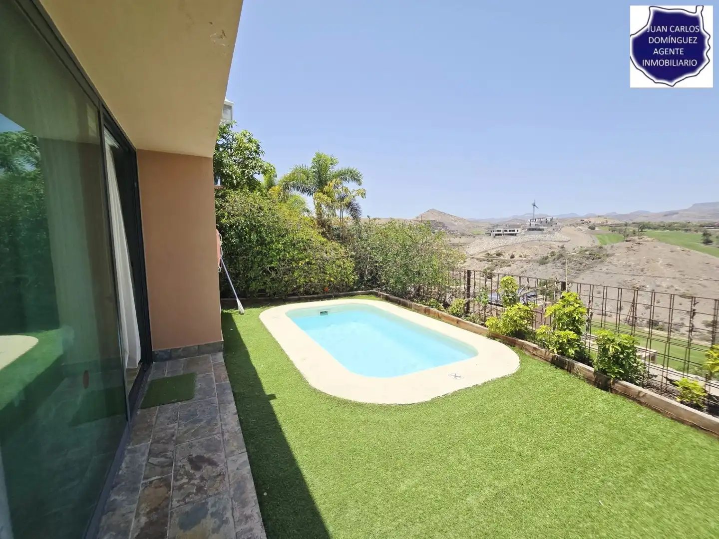 Schwimmbecken von Haus oder Chalet zum Verkauf in San Bartolomé de Tirajana mit Klimaanlage, Privatgarten und Terrasse