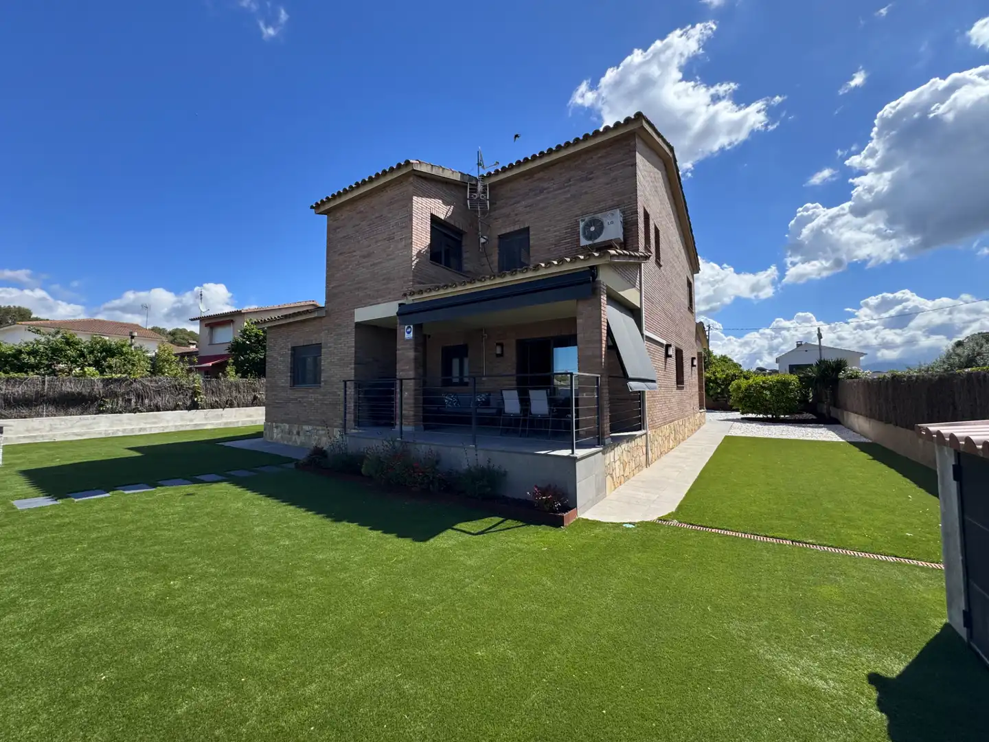 Exterior view of Houses for sale in Sant Antoni de Vilamajor  with Air Conditioner, Heating and Private garden
