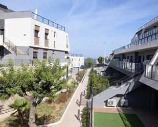 Exterior view of Flat for sale in Santa Pola  with Air Conditioner, Private garden and Terrace