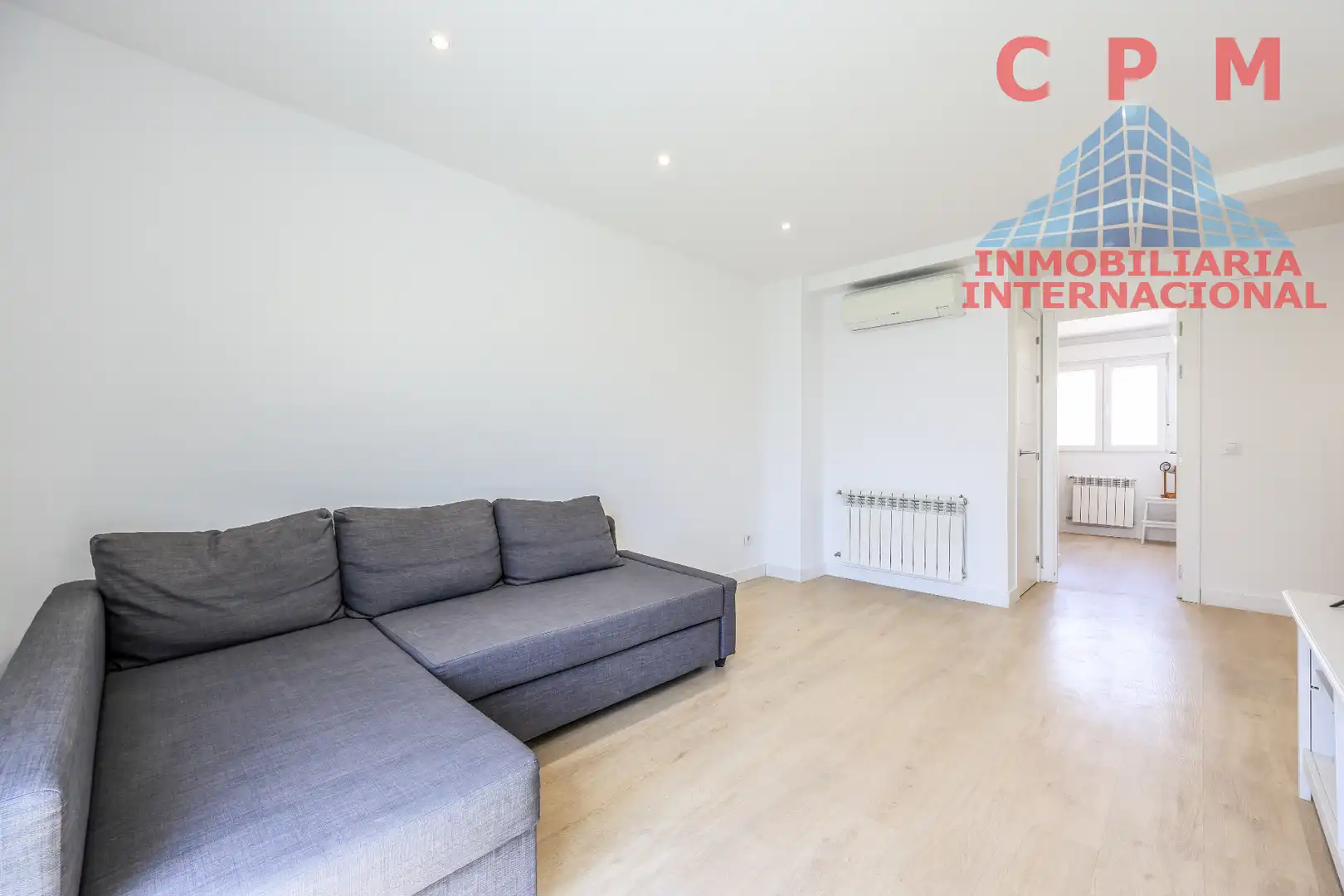 Wohnzimmer von Wohnung zur Miete in Madrid mit Klimaanlage, Heizung und Parkett