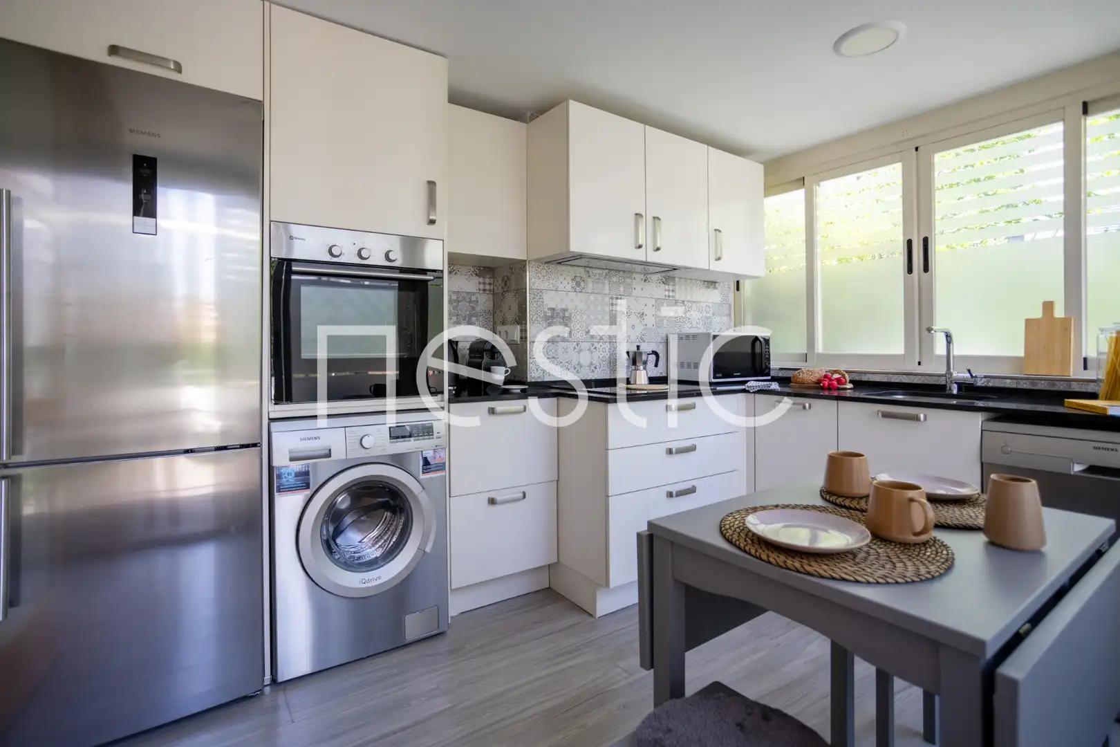 Cocina de Apartamento de alquiler en Madrid con Aire acondicionado, Calefacción y Terraza