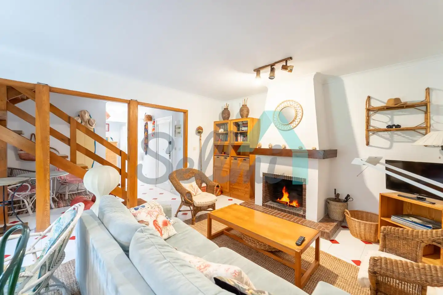 Sala de estar de Casa o chalet de alquiler en Ribadesella con Jardín privado, Parquet y Terraza