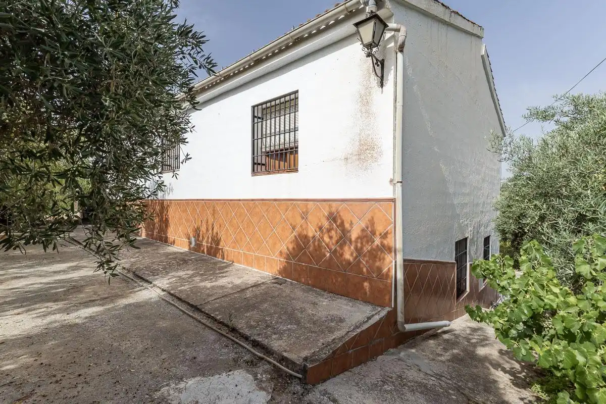 Vista exterior de Casa o chalet en venta en Las Gabias con Jardín privado, Terraza y Piscina