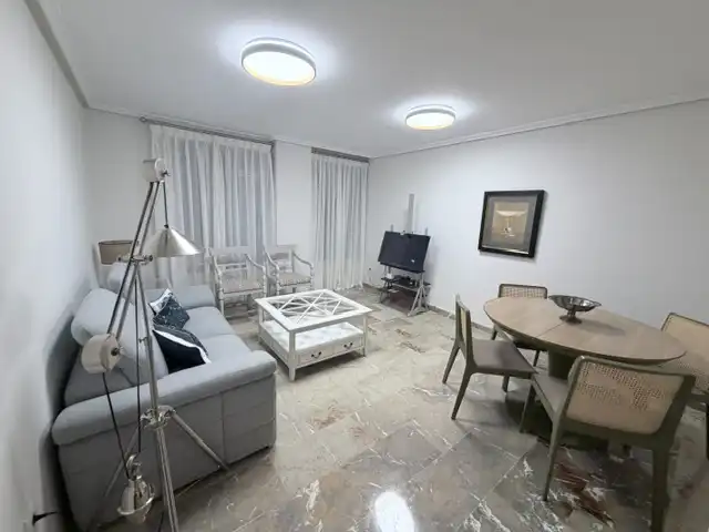 Living room of Flat for rent in Huelva  with Air Conditioner, Heating and Furnished