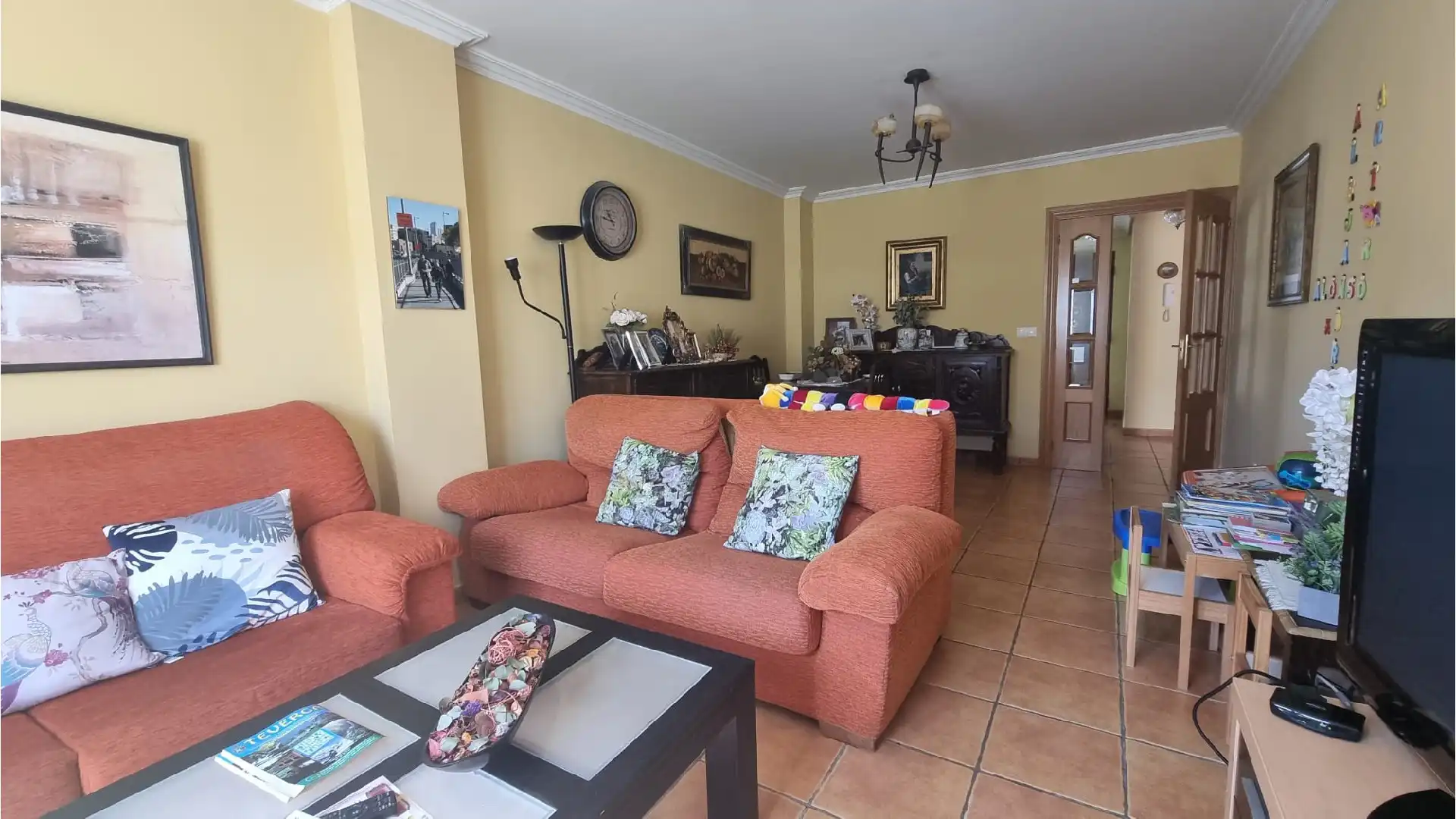 Living room of Houses for sale in Villamuriel de Cerrato  with Heating, Private garden and Terrace
