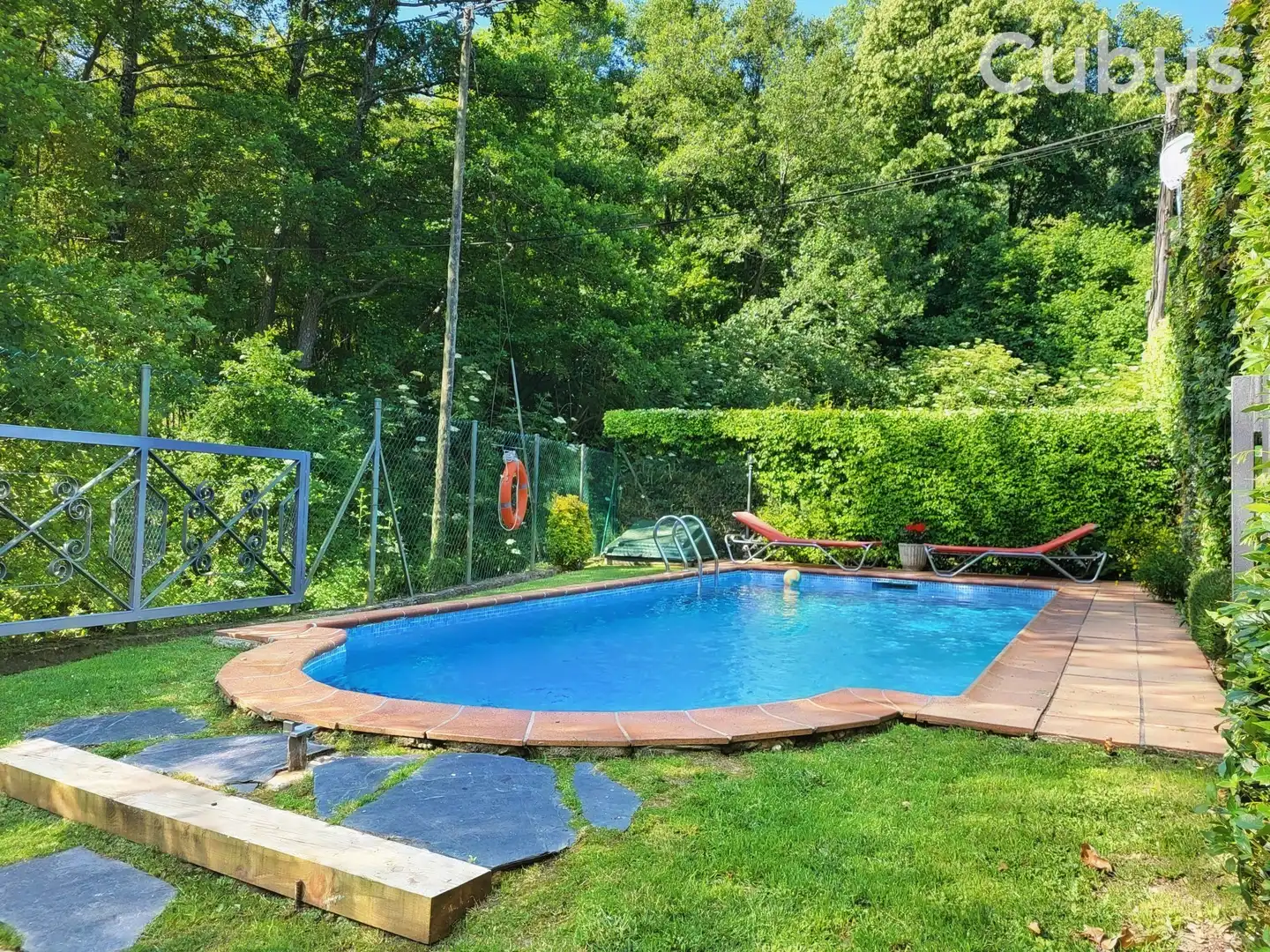 Piscina de Finca rústica en venta en Sant Feliu de Pallerols con Calefacción, Terraza y Trastero