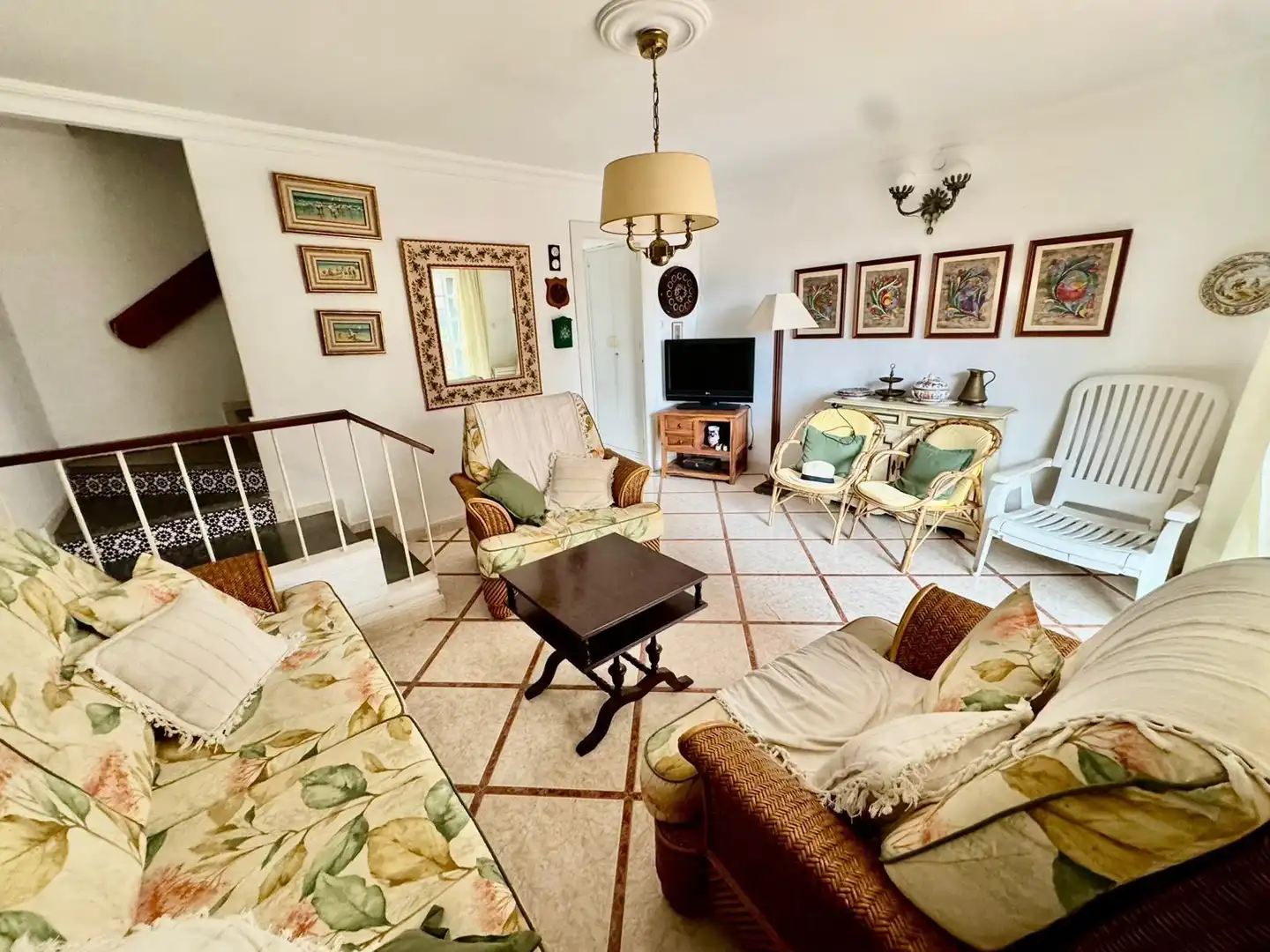 Sala de estar de Casa adosada en venta en Punta Umbría con Terraza, Amueblado y Balcón