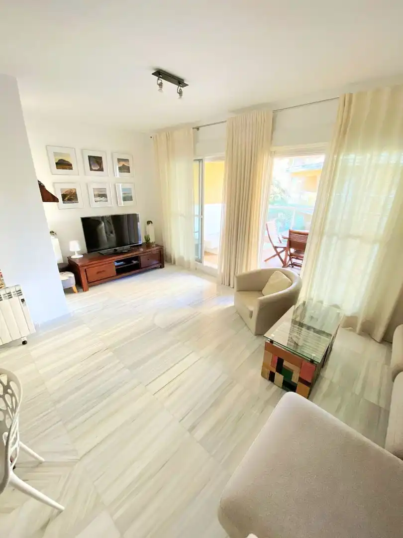 Wohnzimmer von Wohnung zur Miete in Jávea / Xàbia mit Klimaanlage, Heizung und Terrasse