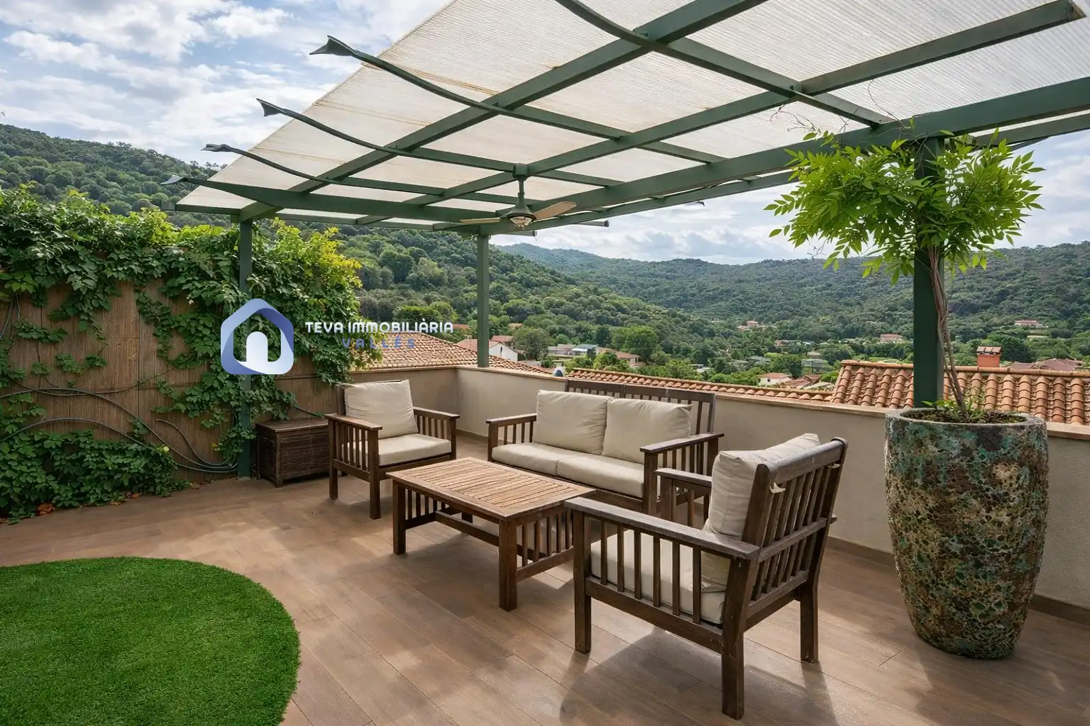 Terraza de Casa o chalet en venta en Sant Fost de Campsentelles con Calefacción, Terraza y Trastero