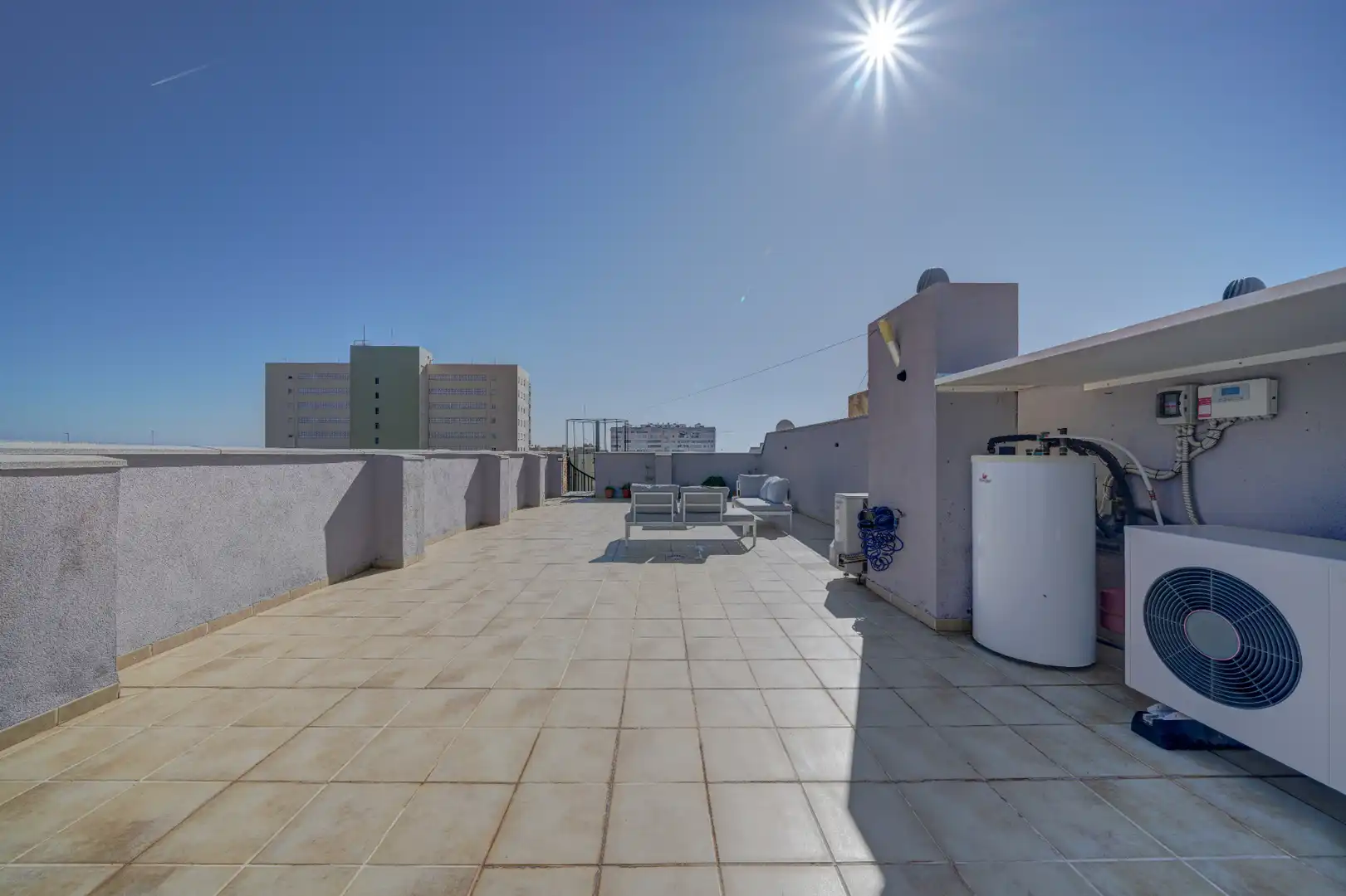 Terrasse von Dachboden zum Verkauf in La Pobla de Farnals mit Klimaanlage, Heizung und Terrasse