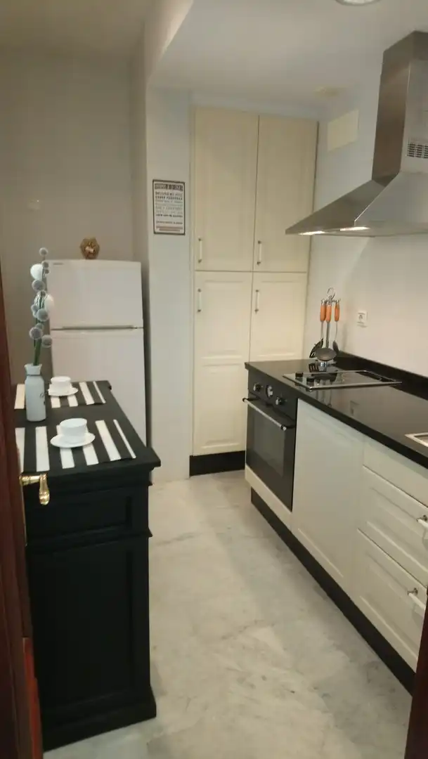 Kitchen of Flat for rent in Mairena del Aljarafe  with Terrace, Furnished and Community pool