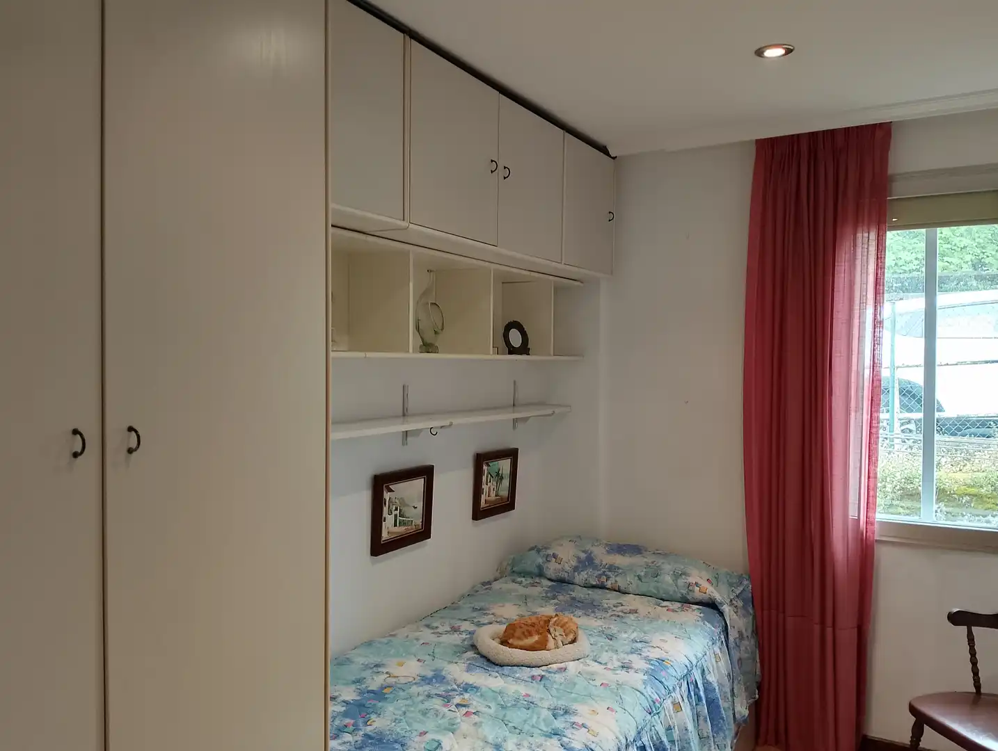 Bedroom of Flat for rent in Donostia - San Sebastián   with Heating, Parquet flooring and Furnished