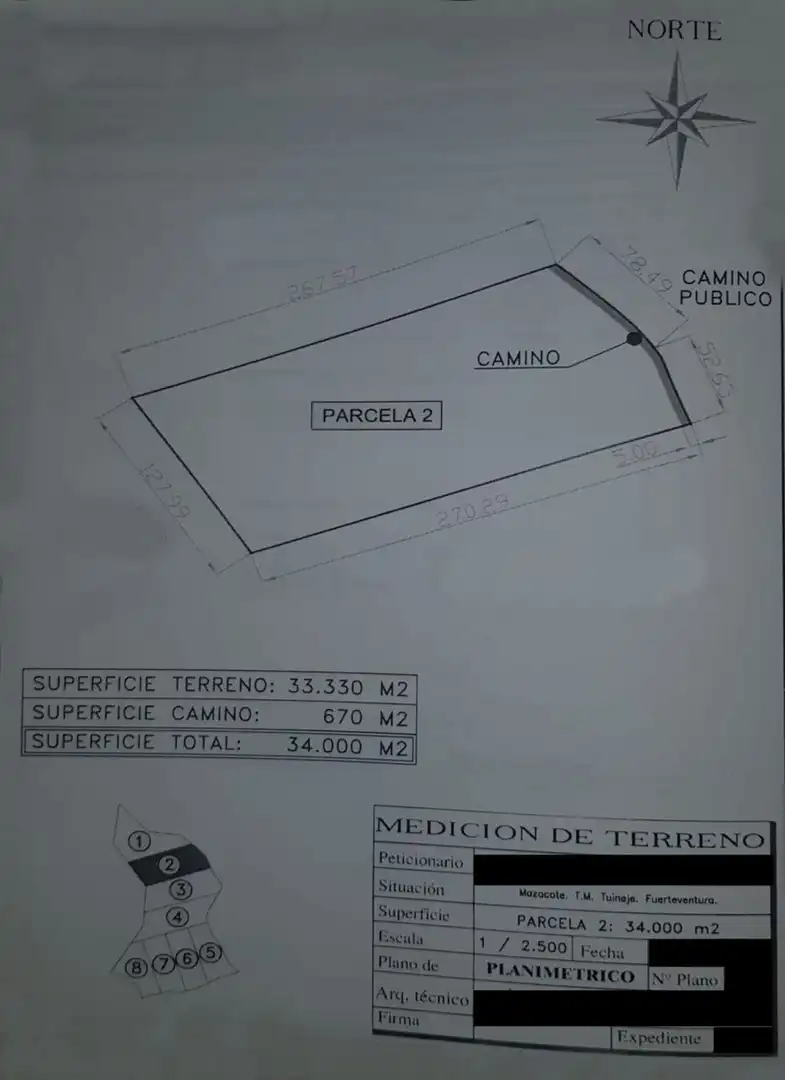 Terreno en venta en Tuineje