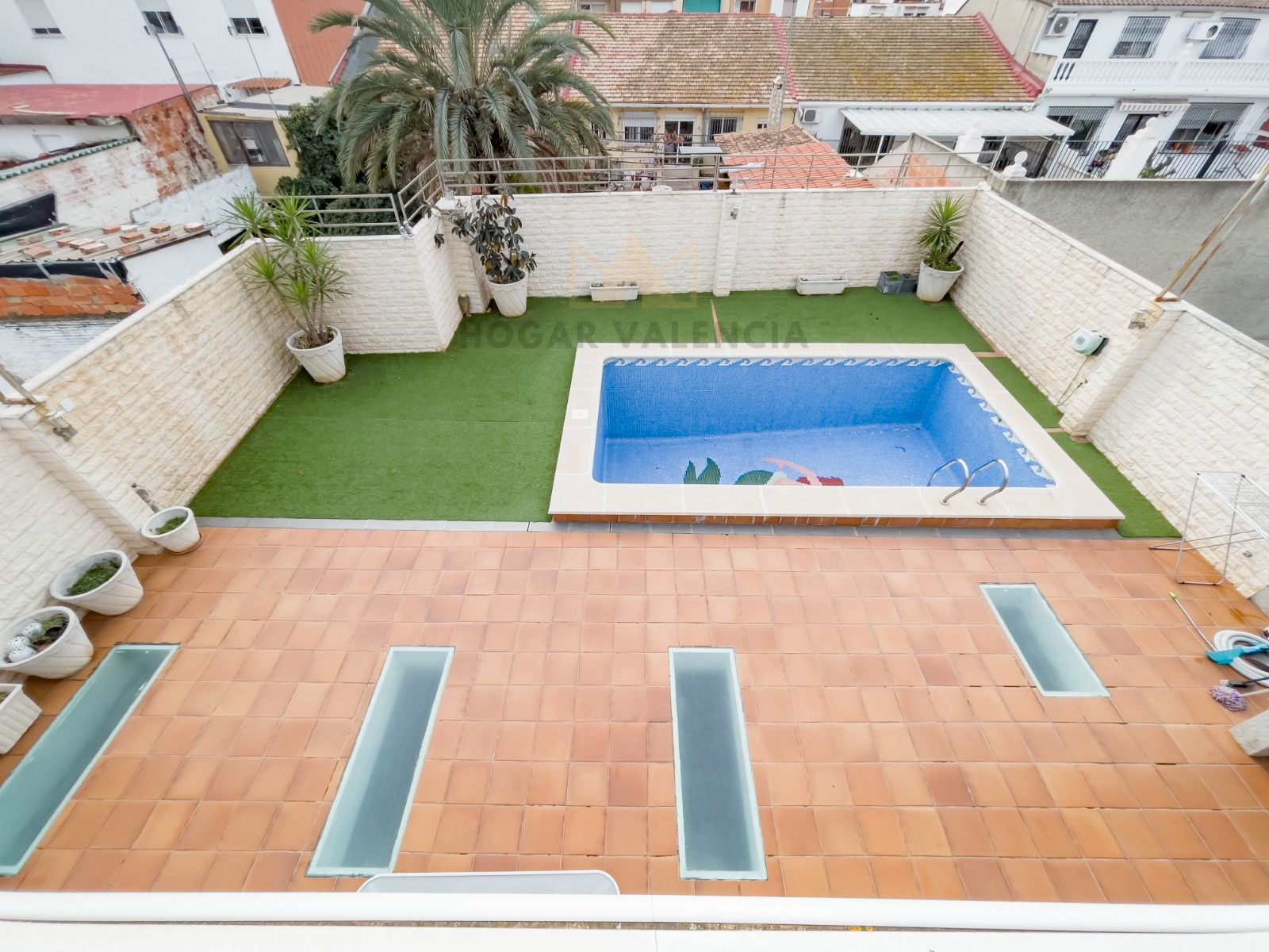 Piscina de Casa o xalet en venda en  Valencia Capital amb Jardí privat, Terrassa i Piscina