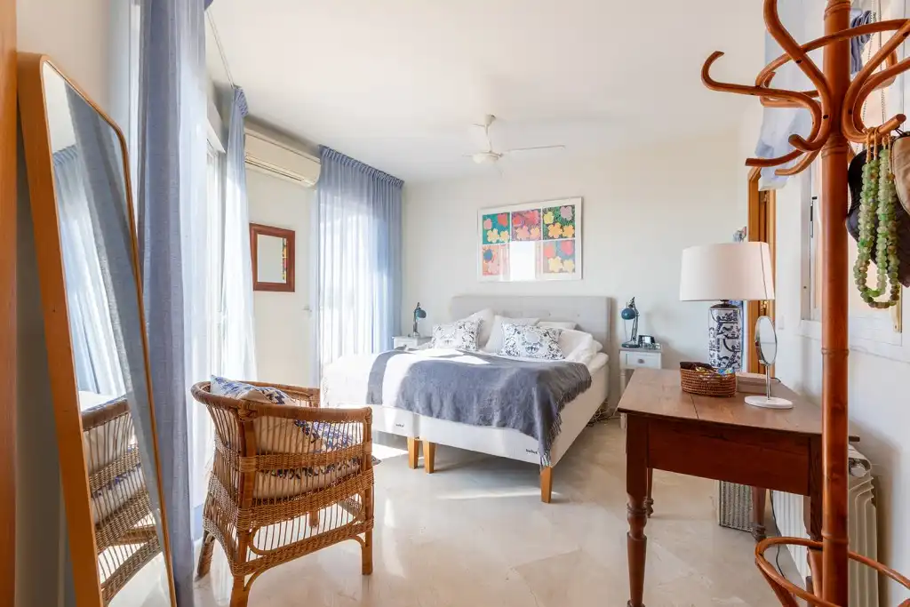 Dormitori de Casa adosada en venda en  Palma de Mallorca amb Aire condicionat, Jardí privat i Terrassa