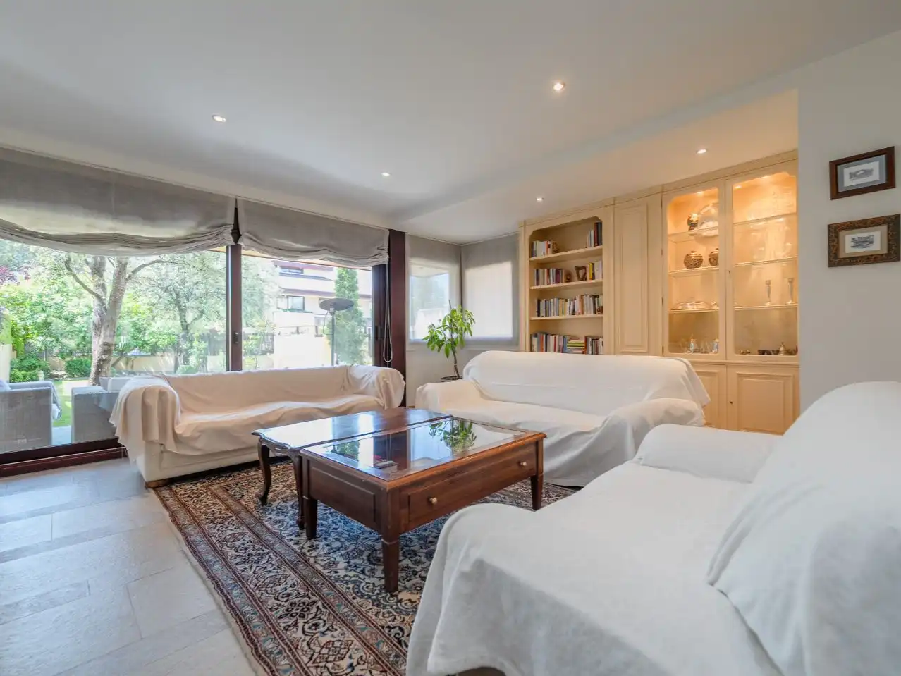 Sala de estar de Casa o chalet en venta en Torrelodones con Terraza y Balcón