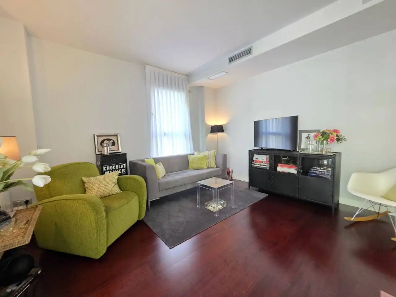 Wohnzimmer von Wohnungen zum Verkauf in Barcelona mit Klimaanlage, Heizung und Parkett