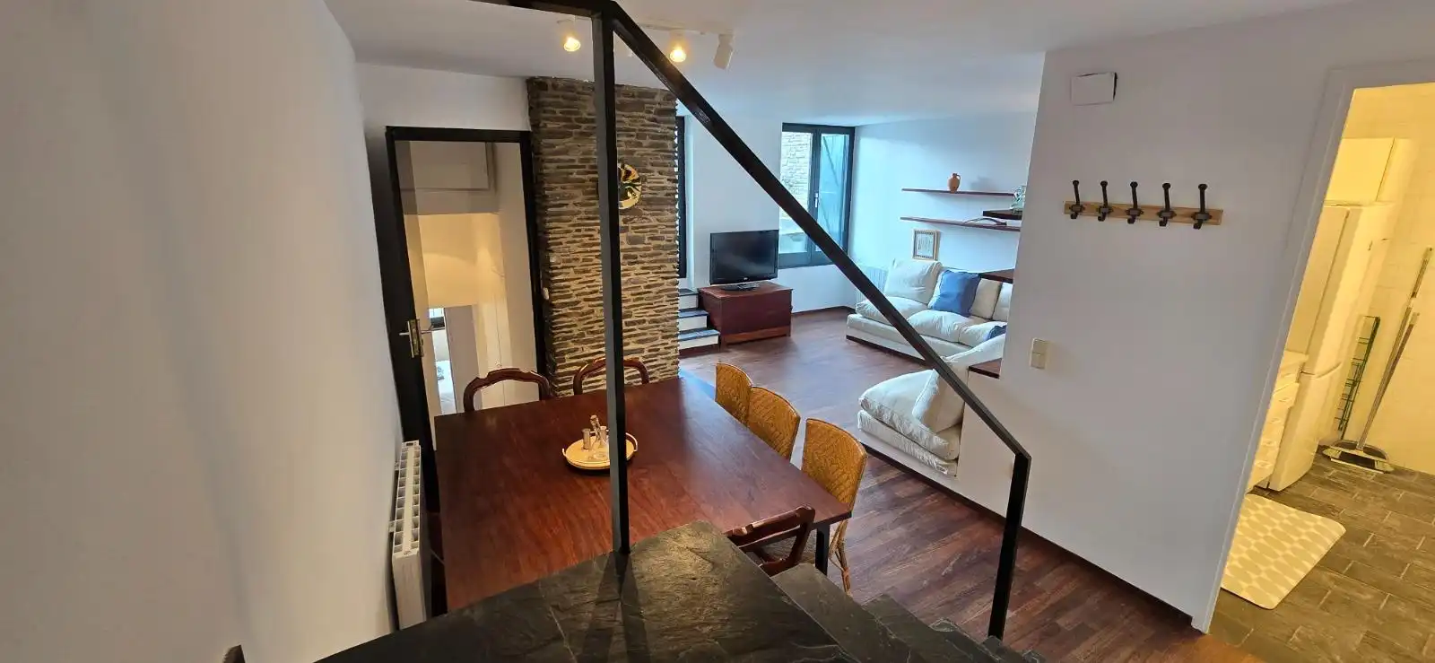 Wohnzimmer von Maisonette zur Miete in Bolvir mit Heizung, Parkett und Terrasse